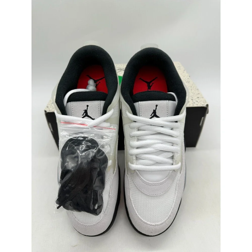 Air Jordan 4 RM Men's Size 14 White Grey Suede Athletic Shoes FQ7939 108